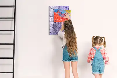 Tableau effaçable à sec magnétique à texture de feuille