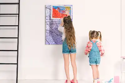 Tableau effaçable à sec magnétique à texture de feuille