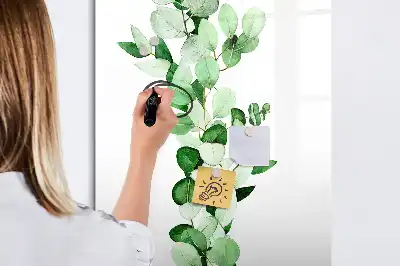 Tableau magnétique effaçable à sec feuilles de roseau