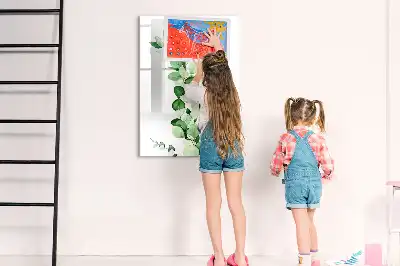Tableau magnétique effaçable à sec feuilles de roseau