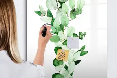 Tableau magnétique effaçable à sec feuilles de roseau