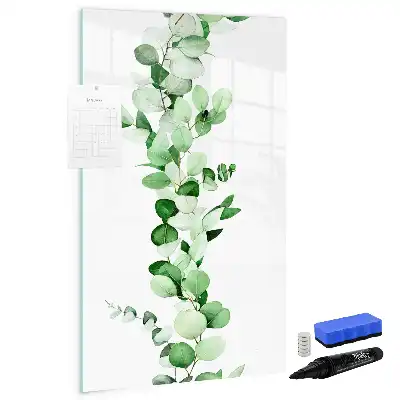 Tableau magnétique effaçable à sec feuilles de roseau
