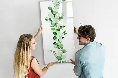 Tableau magnétique effaçable à sec feuilles de roseau