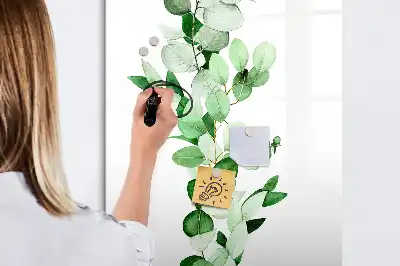 Tableau magnétique effaçable à sec feuilles de roseau