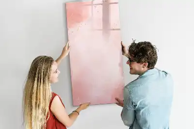 Tableau magnétique effaçable à sec modèle marbre rose