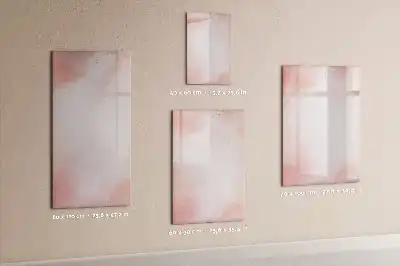 Tableau magnétique effaçable à sec modèle marbre rose