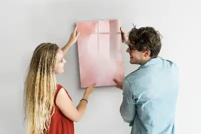Tableau magnétique effaçable à sec modèle marbre rose