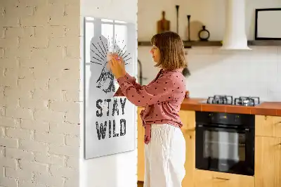 Tableau magnétique effaçable à sec motif montagnes sauvages