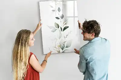 Tableau effaçable à sec magnétique en feuilles de roseau