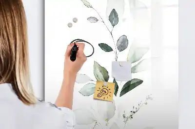 Tableau effaçable à sec magnétique en feuilles de roseau