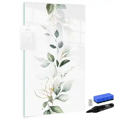 Tableau effaçable à sec magnétique en feuilles de roseau