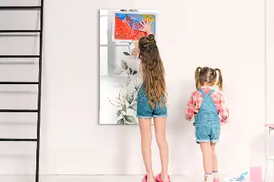 Tableau effaçable à sec magnétique en feuilles de roseau