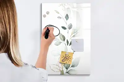 Tableau effaçable à sec magnétique en feuilles de roseau