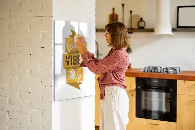 Tableau magnétique effaçable à sec modèle Uniquement des bonnes ondes