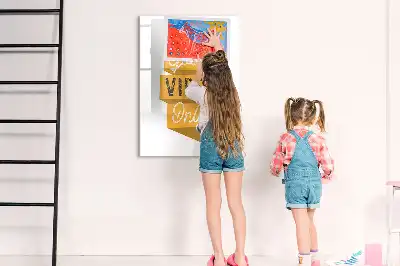Tableau magnétique effaçable à sec modèle Uniquement des bonnes ondes