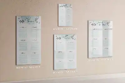Tableau magnétique effaçable à sec suivi des habitudes