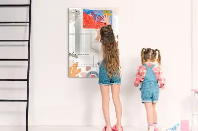 Tableau effaçable à sec magnétique planificateur mensuel