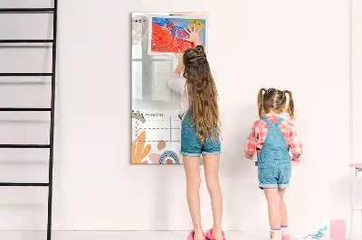 Tableau effaçable à sec magnétique planificateur mensuel