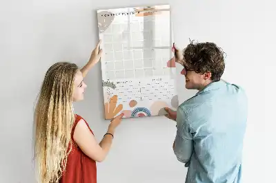 Tableau effaçable à sec magnétique planificateur mensuel