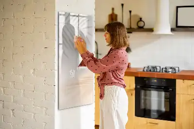 Tableau magnétique effaçable à sec motif ombre de feuille de palmier