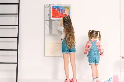 Tableau magnétique effaçable à sec motif ombre de feuille de palmier