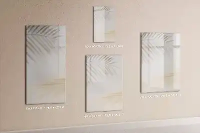 Tableau magnétique effaçable à sec motif ombre de feuille de palmier
