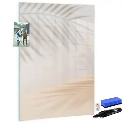 Tableau magnétique effaçable à sec motif ombre de feuille de palmier