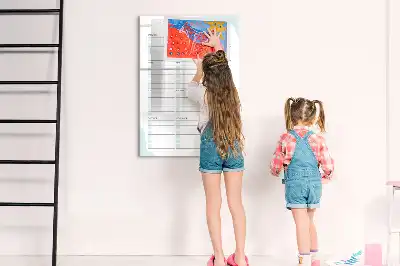 Tableau effaçable à sec magnétique dates importantes