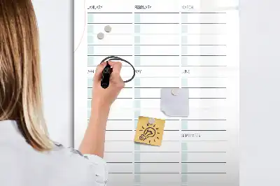 Tableau effaçable à sec magnétique dates importantes