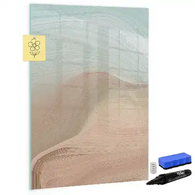 Tableau magnétique effaçable à sec mélange de couleurs