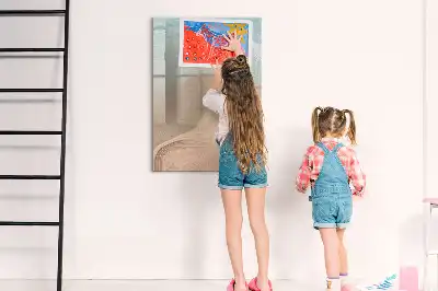 Tableau magnétique effaçable à sec mélange de couleurs