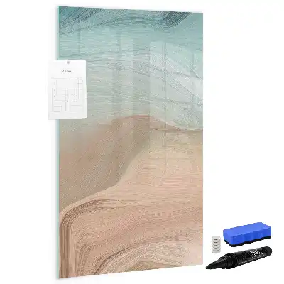 Tableau magnétique effaçable à sec mélange de couleurs