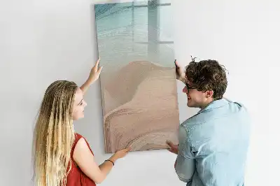 Tableau magnétique effaçable à sec mélange de couleurs