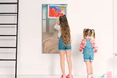 Tableau magnétique effaçable à sec mélange de couleurs