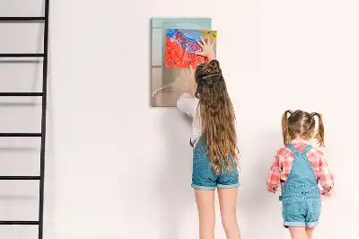 Tableau magnétique effaçable à sec mélange de couleurs