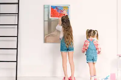 Tableau magnétique effaçable à sec mélange de couleurs