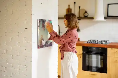 Tableau magnétique effaçable à sec motif palmier tropical