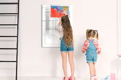 Tableau effaçable à sec magnétique pour le suivi des objectifs mensuels