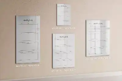 Tableau effaçable à sec magnétique pour le suivi des objectifs mensuels