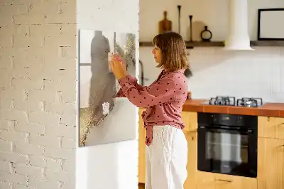 Tableau magnétique effaçable à sec motif marbre étincelant