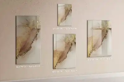 Tableau magnétique effaçable à sec motif marbre étincelant