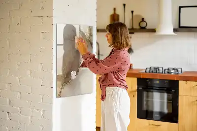 Tableau magnétique effaçable à sec motif marbre étincelant