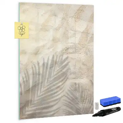 Tableau blanc magnétique effaçable à sec motif sable sur la plage en été