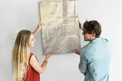 Tableau blanc magnétique effaçable à sec motif sable sur la plage en été