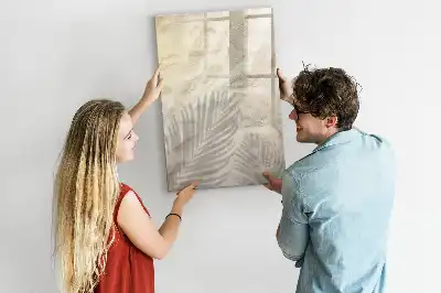 Tableau blanc magnétique effaçable à sec motif sable sur la plage en été