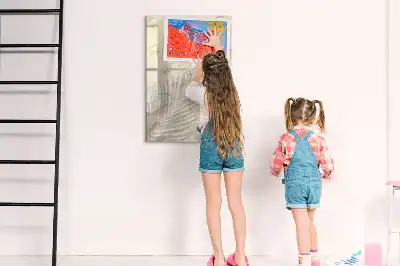 Tableau blanc magnétique effaçable à sec motif sable sur la plage en été