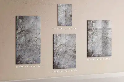 Tableau magnétique effaçable à sec motif marbre foncé