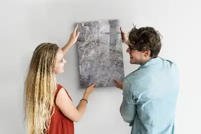 Tableau magnétique effaçable à sec motif marbre foncé
