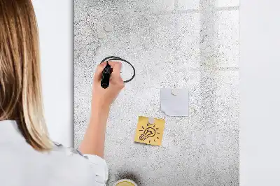 Tableau magnétique effaçable à sec modèle Béton et olives