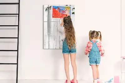 Tableau magnétique effaçable à sec en panneaux de bois